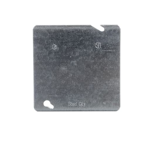 Thomas & Betts Co - Steel-City 72C1 4-11/16" Steel Square Box Cover, Flat and Blank
