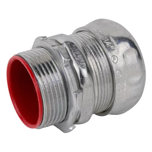 Thomas & Betts Co - Steel City TC714A 1-1/4" EMT Compression Connector, Steel - Insulated