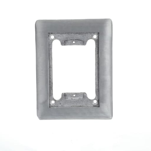 Thomas & Betts Co - Steel City P-64-CP-AL Aluminum 1-Gang 4-5/8 x 6-1/8 Inch Improved Design Floor Box Carpet Plate