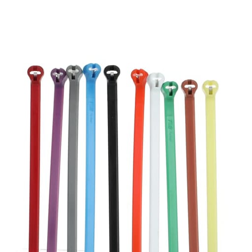 Thomas & Betts Co - Thomas & Betts TY525M-CLRS 100/Pack 7 Inch 50 lb Multicolor Cable Tie