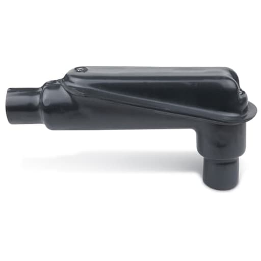 Ocal / Thomas & Betts - Ocal LBD8800-G 3" PVC-Coated Ferrous Iron Rigid 90± Pulling Elbow - Gray