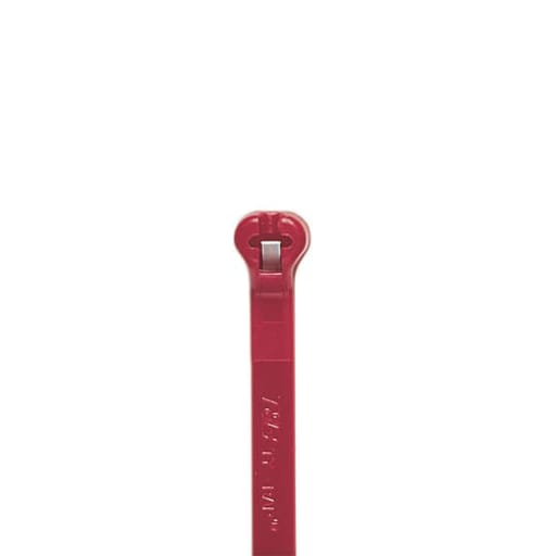 Thomas & Betts Co - Thomas & Betts TY253M-2 2-Piece Bulk Pack 11 Inch 50 lb Red Nylon Cable Tie