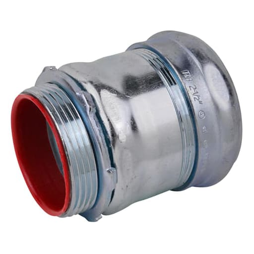 Thomas & Betts Co - Steel City TC717A 2-1/2" EMT Compression Connector, Steel - Insulated