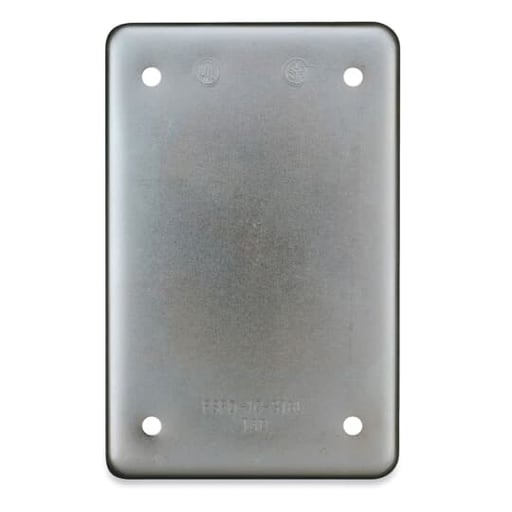 Thomas & Betts Co - Thomas & Betts DSS100-TB 1-Gang FS/FD Blank Steel Cover