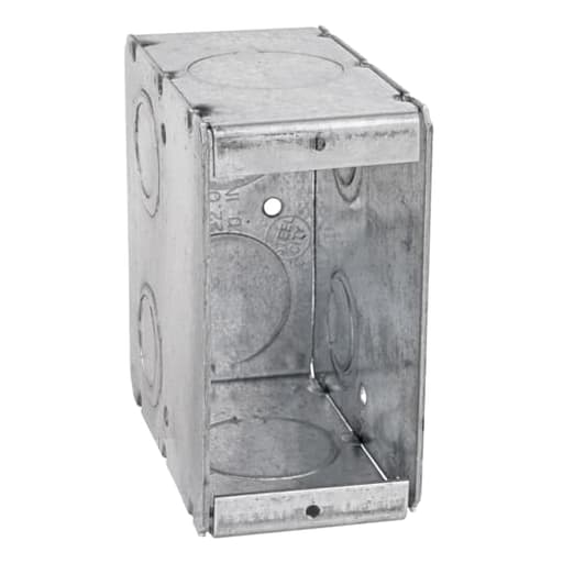 Thomas & Betts Co - Steel City GW-135-NG-1 Non-Gangable Single Gang Masonry Box, 1" KO's, Steel, 22"³