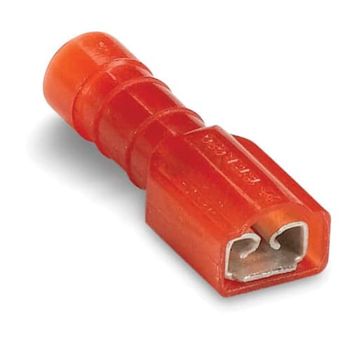 Thomas & Betts Co - Catamount TNF18-250FD-XV 22 to 16 AWG Brass Copper Sleeve Fully Insulated Nylon Female Disconnect