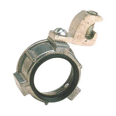 Thomas & Betts Co - Steel City BG204A 1-1/4 Inch Rigid/IMC Die-Cast Zinc Insulated Ground Bushing