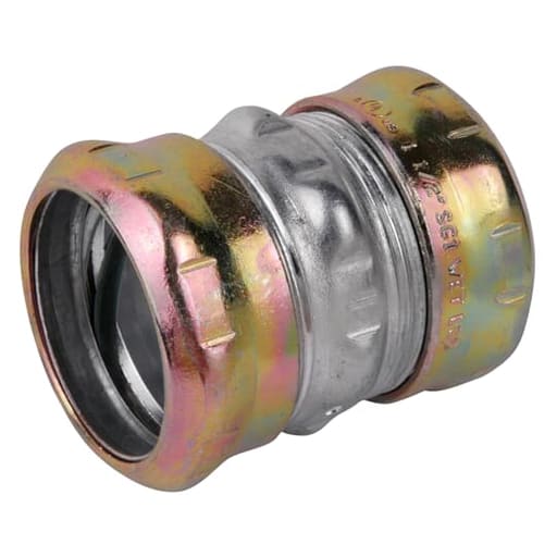 Thomas & Betts Co - Steel City TK114A-RT 1-1/4" EMT Compression Coupling, Steel - Raintight