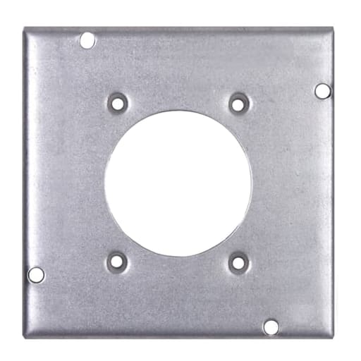 Thomas & Betts Co - Steel City RSL-13 4-11/16" Steel Square Surface Cover, 1/2" Deep, 7.5 cu.in., Dryer or Range Receptacle