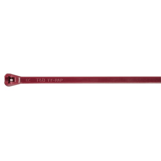 Thomas & Betts Co - Thomas & Betts TYV525M 2-Piece 7 Inch 50 lb Maroon Halar Cable Tie