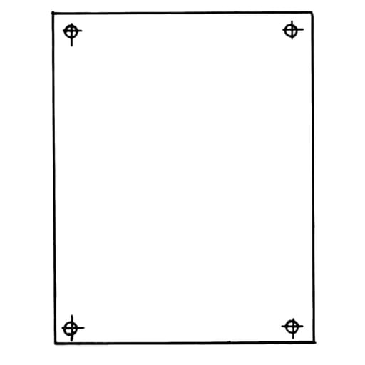 Thomas & Betts Co - ABB JP1614 14.75 X 12.87 BACK PANEL