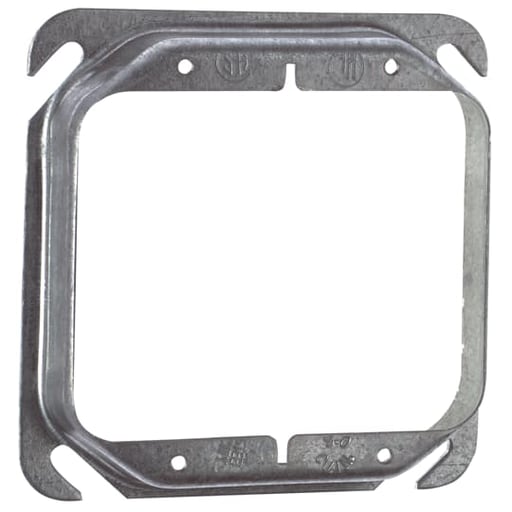 Thomas & Betts Co - Steel City 52C18 4" Steel Square Box Device Cover, 3/4" Raised, 9 cu.in.