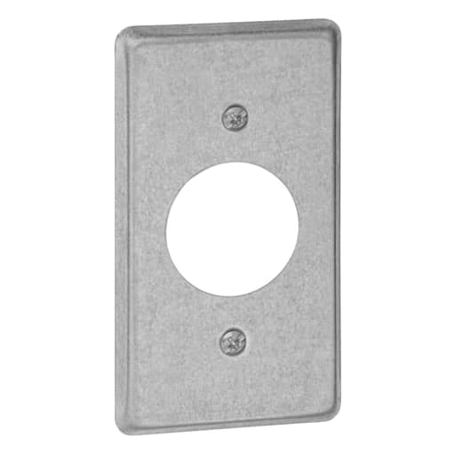 Thomas & Betts Co - Steel City 58-C-5 4 x 2-1/8 Inch Steel Raised 1 Receptacle Utility Box Cover