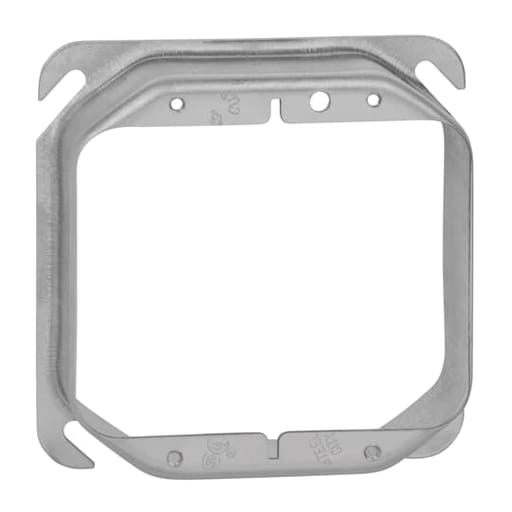 Thomas & Betts Co - Steel City 52C21 4" Steel Square Box Device Cover, 1-1/4" Raised, 15 cu.in.