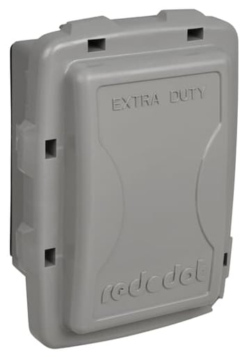 Thomas & Betts Co - Red Dot CKPS-G Gray Non-Metallic 1-Gang 2-5/32 Inch GFI Switch Receptacle Weatherproof Cover