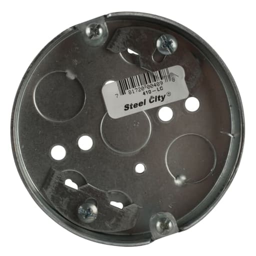 Thomas & Betts Co - Steel City 410-LC 4 x 1/2 Inch Deep Steel Outlet Box