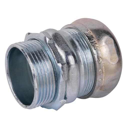 Thomas & Betts Co - Steel City TC114A 1-1/4" EMT Compression Connector, Steel - Non-Insulated