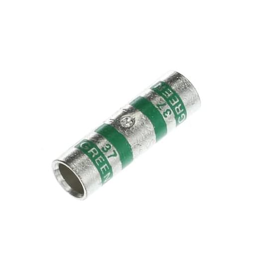 Thomas & Betts Co - Thomas & Betts 54508 Copper 2-Way Splice Connector - Standard Barrel - Green - #1AWG