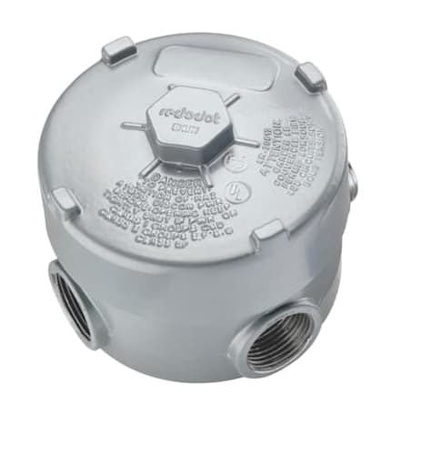 Thomas & Betts Co - Thomas & Betts EXUN-1 1/2 Inch Aluminum Explosion Proof 5-Hole Box