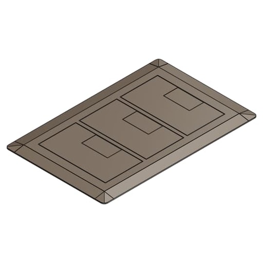 Thomas & Betts Co - Carlon E9763B Brown Triple Cover Assembly