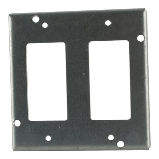 Thomas & Betts Co - Steel City RSL-17 4-11/16 Square 2 Ground Fault Receptacle Steel Cover
