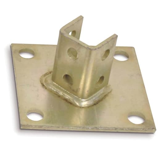 Thomas & Betts Co - Kindorf B-924-SS 1-1/4 Inch Galv Krom 304 Stainless Steel Channel U Post Square Base Connector