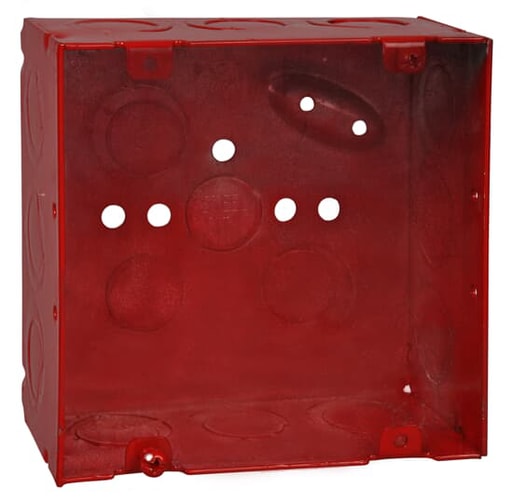 Thomas & Betts Co - Steel City 72171 1234RD 2-1/8 Inch Deep 4-11/16 Inch Side Red Box