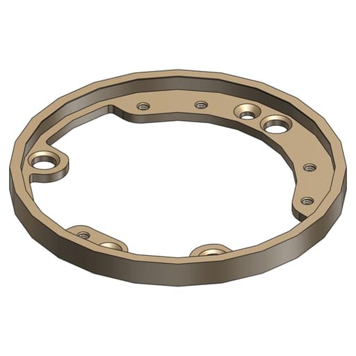 Thomas & Betts Co - ABB 600 4 FL BRASS TRIM RING