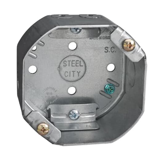 Thomas & Betts Co - Steel City 54171-CFB 4 Inch Galvanized Steel Octagon Ceiling FanBox