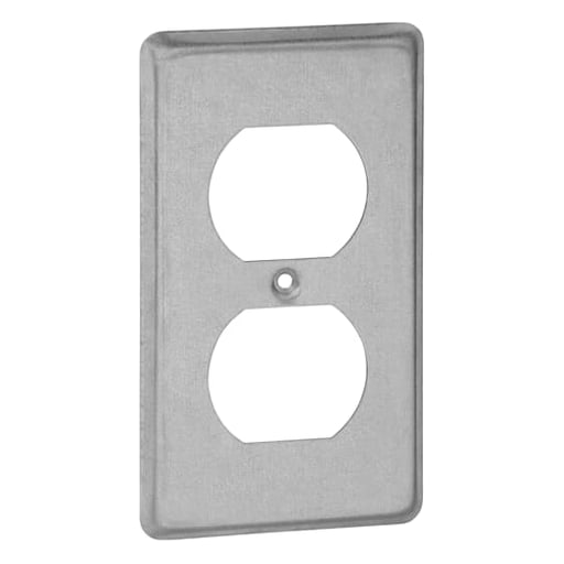 Thomas & Betts Co - Steel-City 58C7 Steel Utility Device Cover, 4" x 2-1/8", 1/4" Raised, Duplex Receptacle