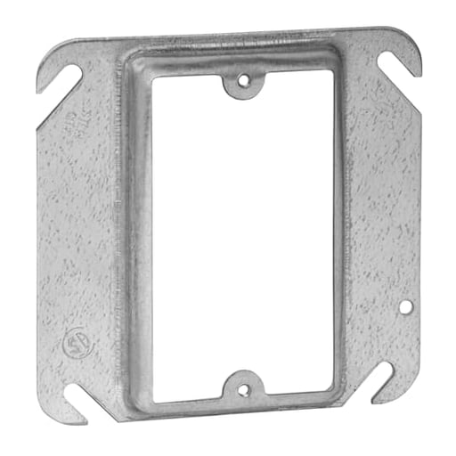 Thomas & Betts Co - Steel-City 52C13 4" Steel Square Box Device Cover, 1/2" Raised, 3 cu.in.