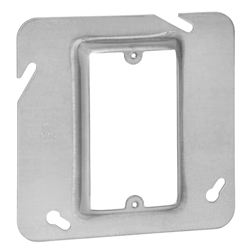 Thomas & Betts Co - Steel-City 72C13 4-11/16" Steel Square Box Device Cover, 1/2" Raised, 3 cu.in.