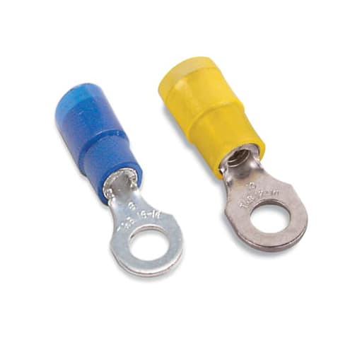 Thomas & Betts Co - Thomas & Betts RB714 1/4 Inch 18-14 AWG Expanded Insulated Nylon Ring Terminal
