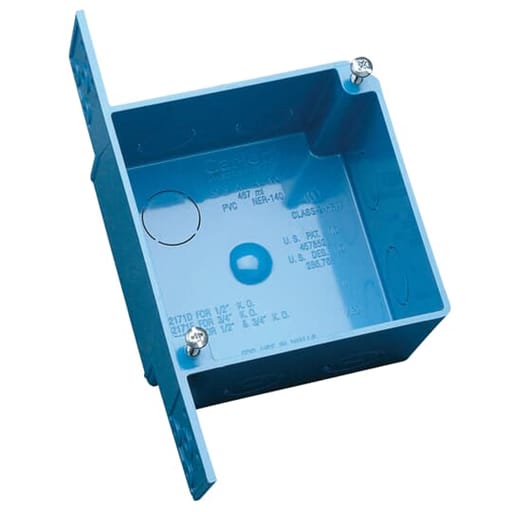 Thomas & Betts Co - Carlon A52171E 4 x 4 x 2-3/8 Inch ENT Box w/ 3/4 Inch Knockouts