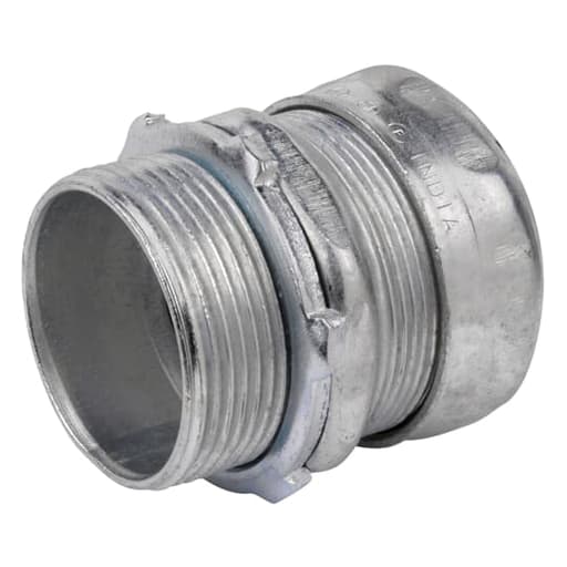 Thomas & Betts Co - Steel City TC115A 1-1/2" EMT Compression Connector, Steel - Non-Insulated