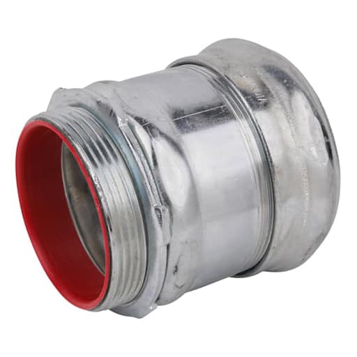 Thomas & Betts Co - Steel City TC718A 3" EMT Compression Connector, Steel - Insulated