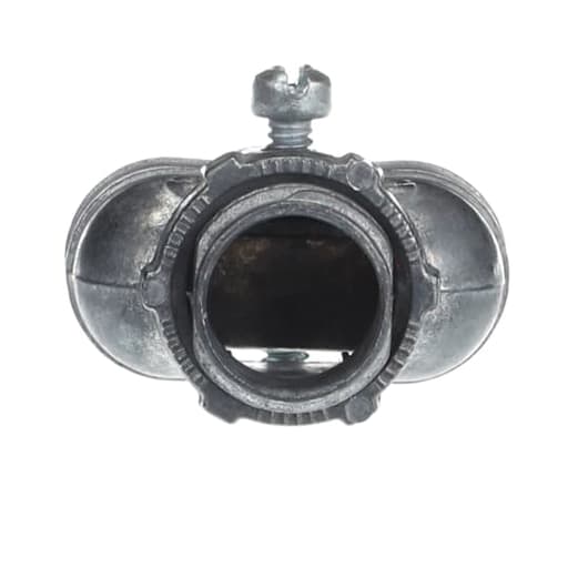 Thomas & Betts Co - Steel City XC210 3/8" Armored Cable/Flex Conduit Duplex Clamp Connector, Die Cast Zinc