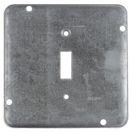 Thomas & Betts Co - Steel City RSL-9 4-11/16 Square Toggle Switch Steel Cover