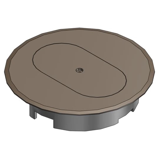 Thomas & Betts Co - Carlon E97DSB Duplex Receptacle Floor Box Cover Brown