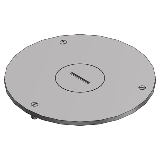 Thomas & Betts Co - Steel City P-90-2 2-13/16 Inch Brushed Brass Flush Service Floor Box Round Cover Plate
