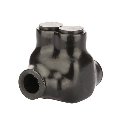 NSi - NSI ITO-4 14 to 4 AWG Black Plastisol 2-Port Offset Insulated Tap Connector