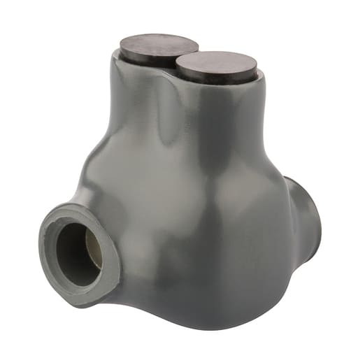 NSi - NSI ITOG-6 14 to 6 AWG Gray Plastisol 2-Port Offset Insulated Multi-Cable Tap Connector