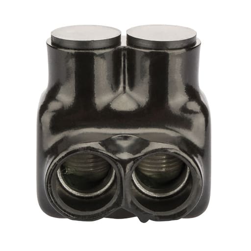 NSi - NSI IT-350 6 AWG to 350 MCM Black Plastisol 2-Port Insulated Tap Connector