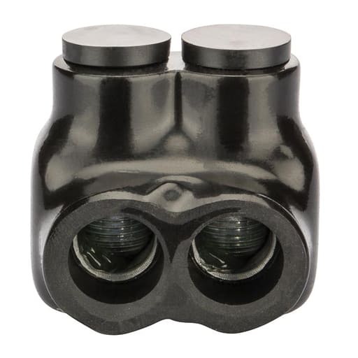 NSi - NSI IT-3/0 6 to 3/0 AWG Black Plastisol 2-Port Insulated Tap Connector
