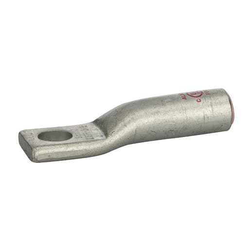 NSi - NSI AL2-38 3/8 Inch 2 AWG Pink Aluminum Standard Barrel 1-Hole Compression Lug