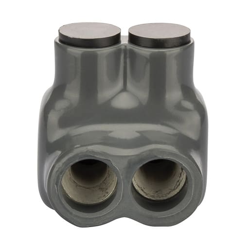 NSi - NSI ITG-1 1 to 10 AWG Gray Plastisol 2-Port Insulated Multi-Cable Tap Connector