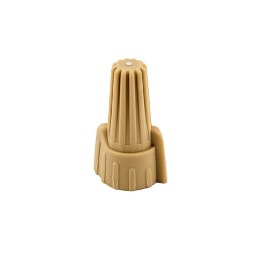 NSi - NSI WWC-T-D 22 to 8 AWG Tan Thermoplastic Standard Winged Grounding Wire Connector