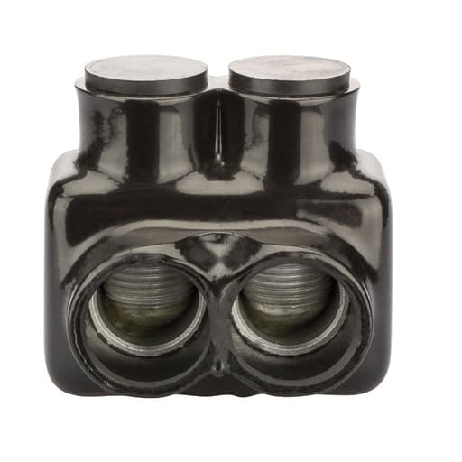 NSi - NSI IT-600 6 AWG to 600 MCM Black Plastisol 2-Port Insulated Tap Connector