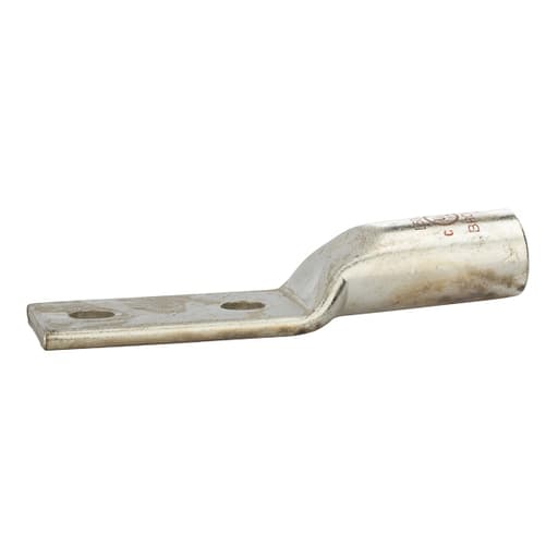 NSi - NSI L500N 1/2 Inch 500 MCM Brown Copper Long Barrel 2-Hole Compression Lug