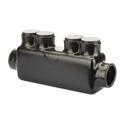 NSi - NSI ISRH-750 5/16 Inch 250 to 750 MCM 2-Conductor Black Plastisol Insulated Inline Splice Connector